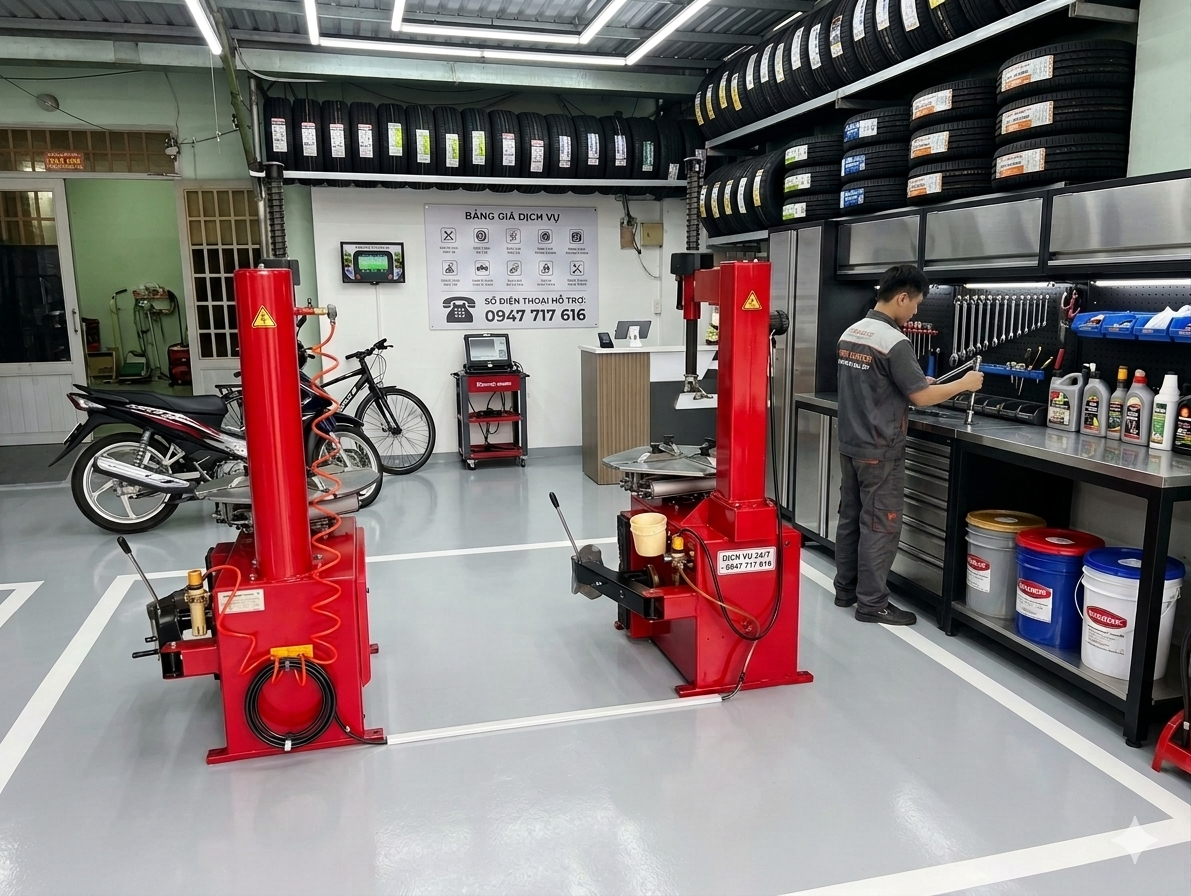 VÁ VỎ Ô TÔ BÌNH DƯƠNG 0947 717 616